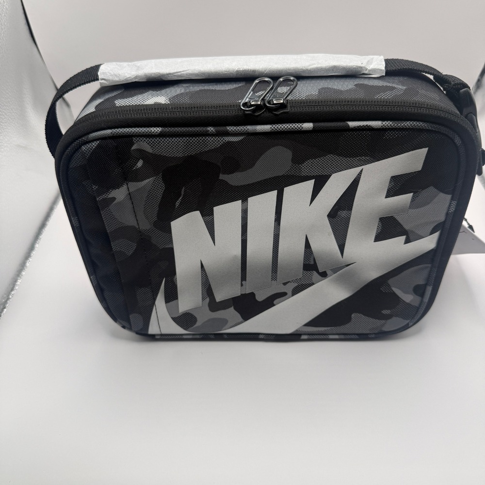 Nike Hard Shell Lunch Box Black Camo 4L Insulated Bag 9A2744-K11 NWT